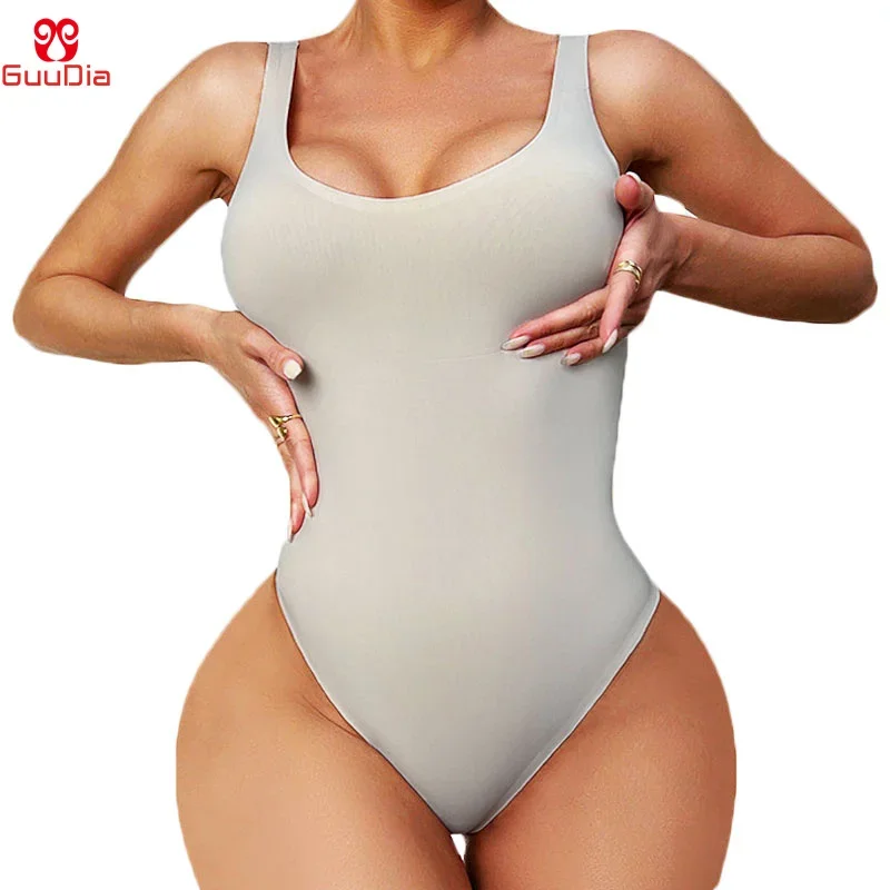GUUDIA 섹시한 끈 팬티 딥 U 넥 부드럽게 신축성 - Shapewear Bodysuit Firm 리뷰 및 가격